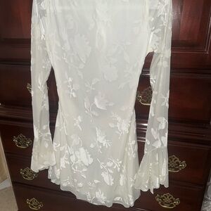 Hello Molly White Floral Dress